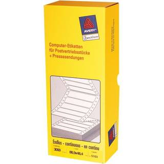 Avery 5103 Data labels, 1 column 88,9X48,4 3000 labels