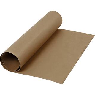 Kraftigt Mørk Brun Læderpapir 50 cm, 350 g