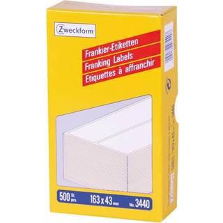 Avery 3440 Frankeringsetiket, dobbelt 163x43 500stk.
