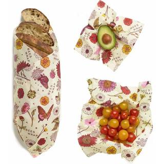 Bee's Wrap bivokspapir sæt - Meadow Magic - 3 stk - Vegansk