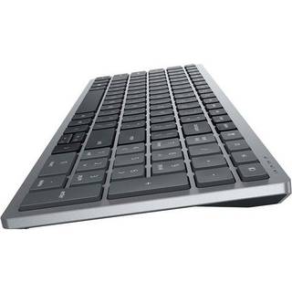 KM7120W - Full-size (100%) - RF Wireless + Bluetooth - QWERTY - Grey - Titanium - Mouse included