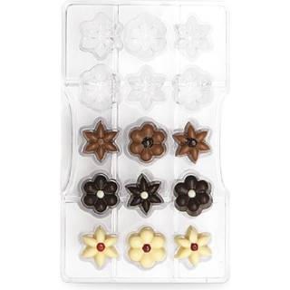 Flowers - Polycarbonat Chokoladeform, Decora