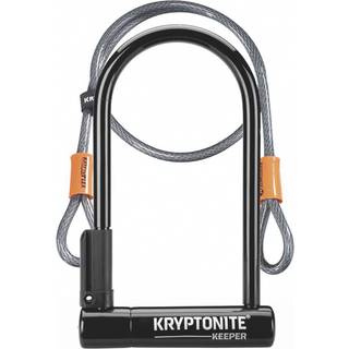 Kryptonite Keeper Standard med Kabel 4' Flex Bøjlelås Sort