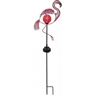 Star Trading - Solar Cell Lighting - Solar Cell Decoration Flamingo - Pink - 80 cm
