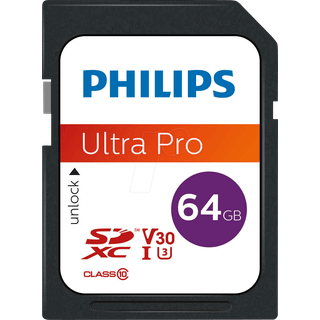 Philips FM64SD65B - flash memory card - 64 GB - SDXC UHS-I