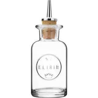 Luigi Bormioli Elixir No. 2 Bottle steel pouring stopper round Dia 5.2 x 14.7 cm 10 cl Clear