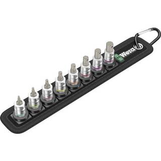 Wera Belt 2 Zyklop bit-top-sæt indvendig sekskant, med holdefunktion, 1/4"-tilslutning, 8 dele