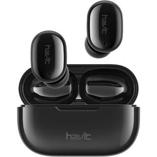 Havit TW925 TWS earbuds med opladningsetui. Sort.