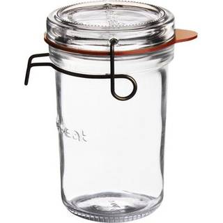 Lock Eat Sylteglas med patentlåg fra Luigi Bormioli - Klar farve - Soda-lime glas