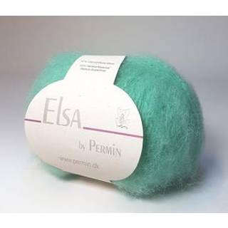Elsa By Permin - Alpaca uld & Børstet Uldgarn - Fv 880712 Lys Turkis