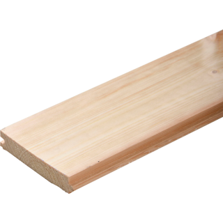 25x125 mm brædder fyr høvlede og pløjede til 21x110 mm (landbrugsbrædder) - 100% pefc - 360 cm