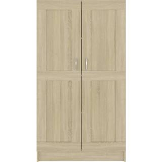 bogreol 82,5x30,5x150 cm konstrueret træ sort