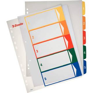 ESSELTE Register Projekt PP A4+ Printbar 1-5 hvi 100211