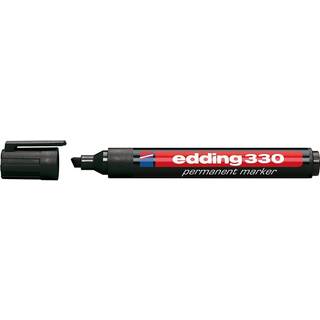 Edding 330 sort Permanent marker, skrå spids 1-5mm (1stk)