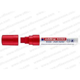 Edding 4090-002 rød kridt marker, flad spids 4-15mm (5stk.)