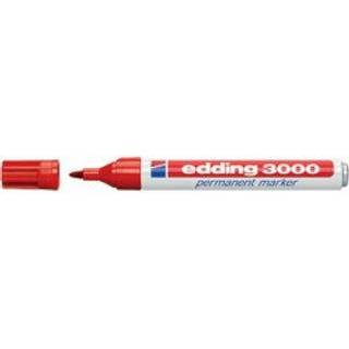 Edding 404-2 rød Permanent marker, fin rund spids 0,75mm (10stk.)