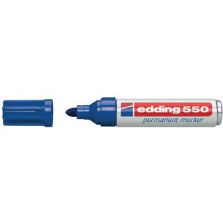 Edding 550-3 blå Permanent marker, rund spids 3-4mm (10 stk.)