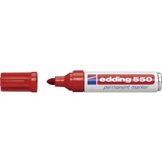 Edding 550-2 rot Permanent marker, rund spids 3-4mm (10 stk.)