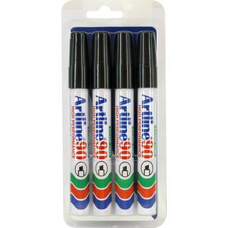 Marker 90 sort 4-Blister, Artline EK-90-C4 black