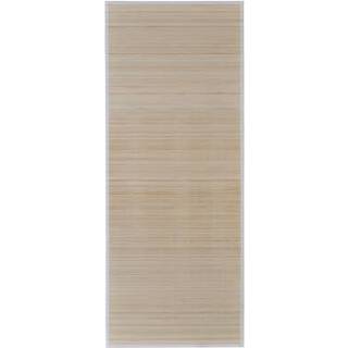 gulvtæppe 150x200 cm rektangulært bambus naturfarvet