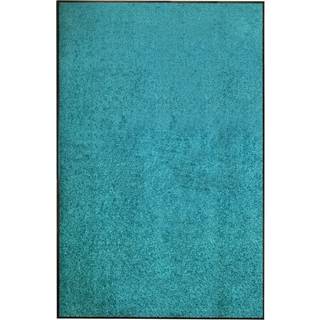 vaskbar dørmåtte 120x180 cm cyanblå