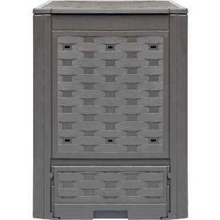 kompostbeholder til haven 300 l 60 x 60 x 83 cm brun