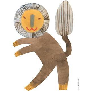 Oyoy Standing Lion Plakat 30x40 Cm - Plakater Papir Brun - L10257
