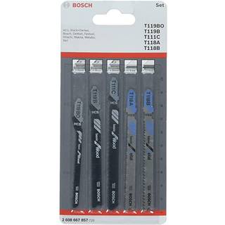 Bosch Stiksavklingeingesæt T119 T111c T118 5stk - 2608667857 ✓ På lager - klar til levering og afhentning