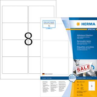 Herma etiket aftagelig 96x63,5 (800)
