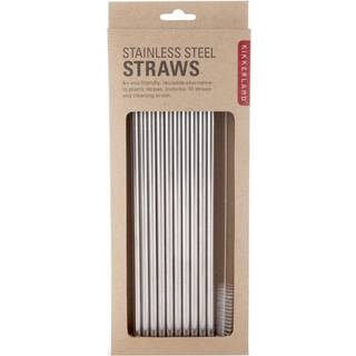 Sugerør - Stainless Steel Straw (10 stk inkl. børste)