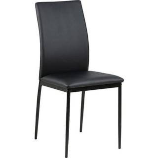 Demina spisebordsstol - sort læderlook