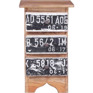 Sengebord 30X30X51 Cm Massivt Mahognitræ