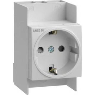 HAGER STIKDÅSE SCHUKO 250V 16A 2P DIN SNS016