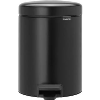 NewIcon pedalspand 2x2 liter - Matt Black - Brabantia