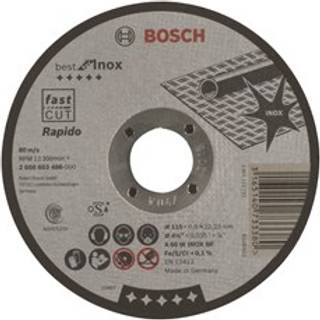 Bosch Skæreskive A60w Inox 115x0,8mm Lige - 2608603486