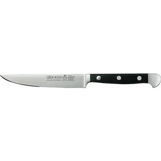 Güde Alpha Steakmesser 12 cm - CVM-Messerstahl - Griffschalen Hostaform - Schwarz,Silber