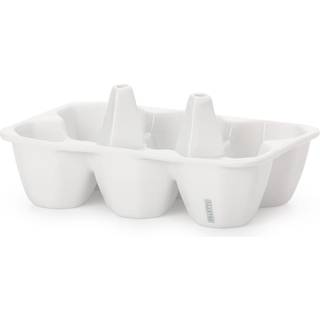 Seletti - Porcelain Egg Holder - Æggebægere - Alessandro Zambelli,Selab - Hvid