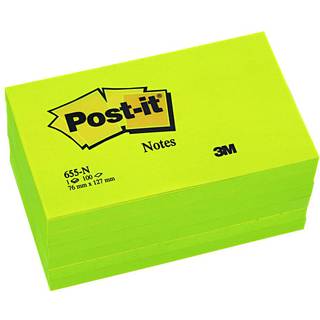 Post-it Notes 76x127 neon grøn