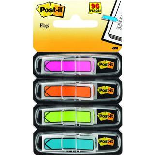 Post-it Indexfaner 11,9x43,1 "pil" neon (4), 3M 7000144925, 6 pakker