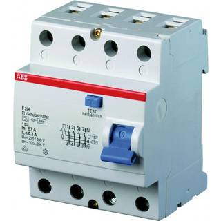 ABB Fejlstrømsafbryder pfi 63A 4 polet 300MA F204A-63/0,3