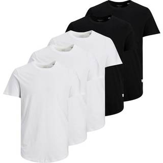 5-pak Ensfarvet T-shirt