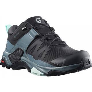 Salomon Women's X Ultra 4 GORE-TEX Black, Black/Stormy Weather/Opal Blue, 39 1/3