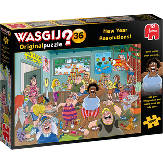SÆRTILBUD Puslespil "Wasgij Original 36, New Year Resolutions" 1000 Brikker
