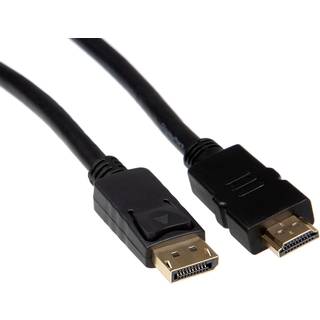 Displayport til HDMI kabel 5m (sort)