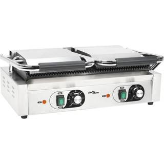 Rillet Paninigrill Rustfrit Stål 1800 W 31X30,5X20 Cm - 57 x 30.5 x 20 cm