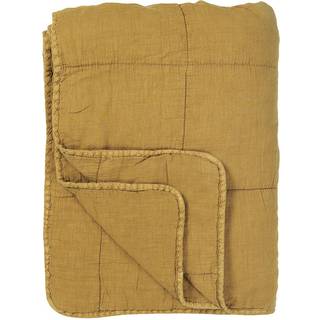 Quilt Tæppe - Bomuld - Mustard (03) - 130x180cm