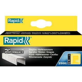 Rapid Nr 13 Hæfteklamme Stål 2500-pak 6 mm