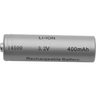 Star Trading - Solar Cell Lighting - Chargable Battery 14500 3.2V 400mAh Li -on - Sølv - 5 cm