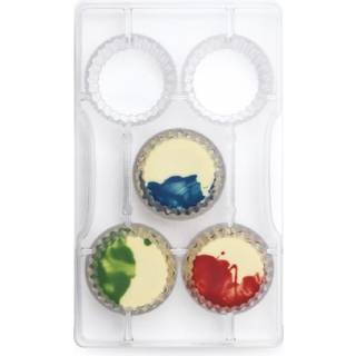Cupcake Dessertskål ø4 cm - Polycarbonat Chokoladeform, Decora