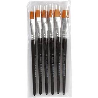 Nylon Pensler 6 stk. - 19 cm, 17 mm Bredde